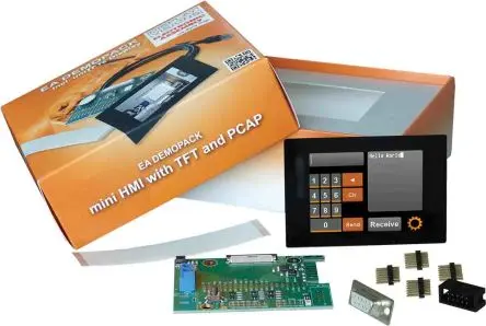 Produktfoto 1 von Display Visions EA DEMOPACK-CONNI Display-Interface Set für Einschließlich Miniatur Touch Panel (PCAP) 2,8 Zoll TFT