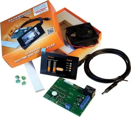 Produktfoto 1 von Display Visions DEMOPACK-RELAY von EEA Display-Interface Set für Einschließlich Miniatur Touch Panel (PCAP) 2,8 Zoll TFT