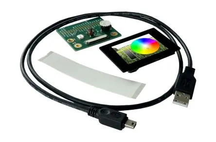 Produktfoto 1 von Display Visions EA DEMOPACK-RGBANA Display-Interface Set für Einschließlich Miniatur Touch Panel (PCAP) 2,8 Zoll TFT