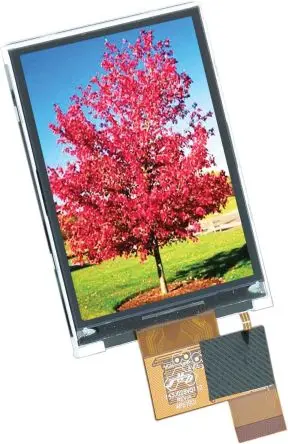 Produktfoto 1 von Display Visions TFT-LCD-Anzeige 2.8 Zoll SPI Touchscreen, 240 x 320 pixel, 43.2 x 57.6 mm LED