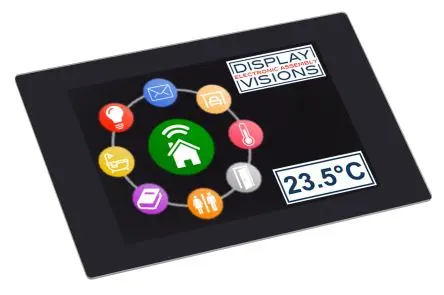Produktfoto 1 von Display Visions TFT-LCD-Anzeige 88.9 mm Touchscreen, 480 x 320 Pixel, 74.4 x 50 mm LED