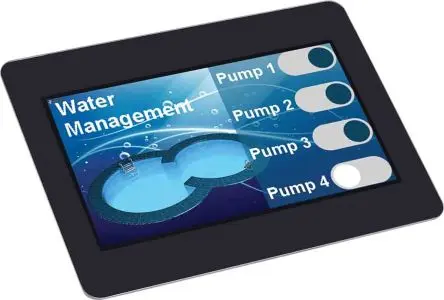 Produktfoto 1 von Display Visions TFT-LCD-Anzeige 109.22 mm Touchscreen, 480 x 270 Pixel, 95 x 53.9 mm LED