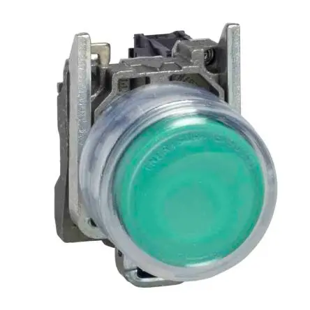 Produktfoto 1 von Schneider Electric Harmony Druckschalter Beleuchtet Durchsteckmontage Ø 22 mm, SPST Grün, IP65