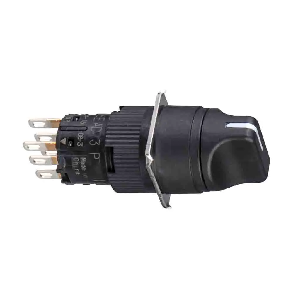 Schneider Electric Harmony XB6 Wahlschalter 2-Stufen Wahlschalter 18 mm IP65, 1 Schließer/1 Öffner Wurfwinkel 70 °