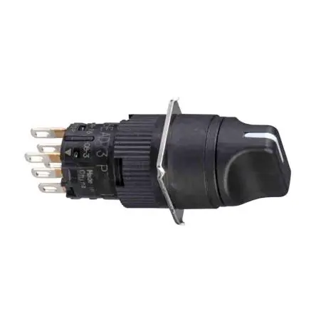 Produktfoto 1 von Schneider Electric Harmony Wahlschalter 2-Stufen Wahlschalter 18 mm IP65, 1 Schließer/1 Öffner Wurfwinkel 70 °