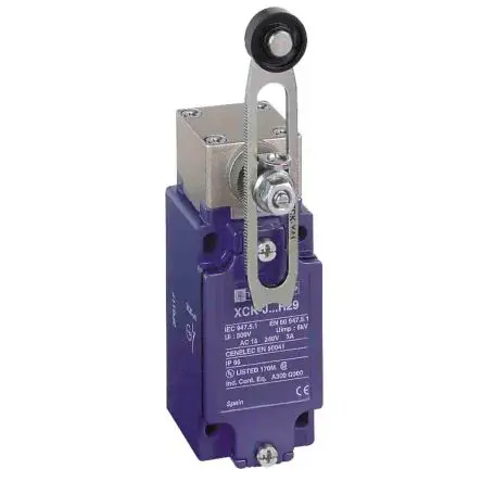 Produktfoto 1 von Telemecanique Sensors OsiSense XC Endschalter, Federrückstellung 1 Schließer/1 Öffner, IP66, Zinklegierung 240V ac 3A