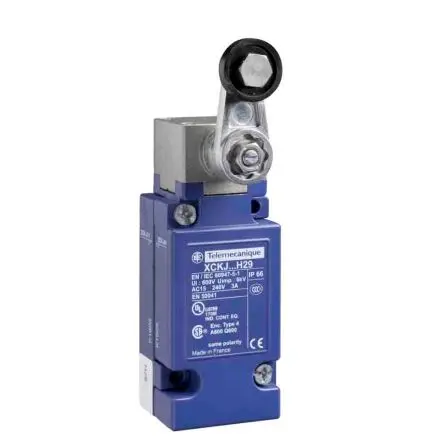Produktfoto 1 von Telemecanique Sensors OsiSense XC Endschalter, Rollenhebel 1 Wechsler, IP66, Zinklegierung 240V ac 3A