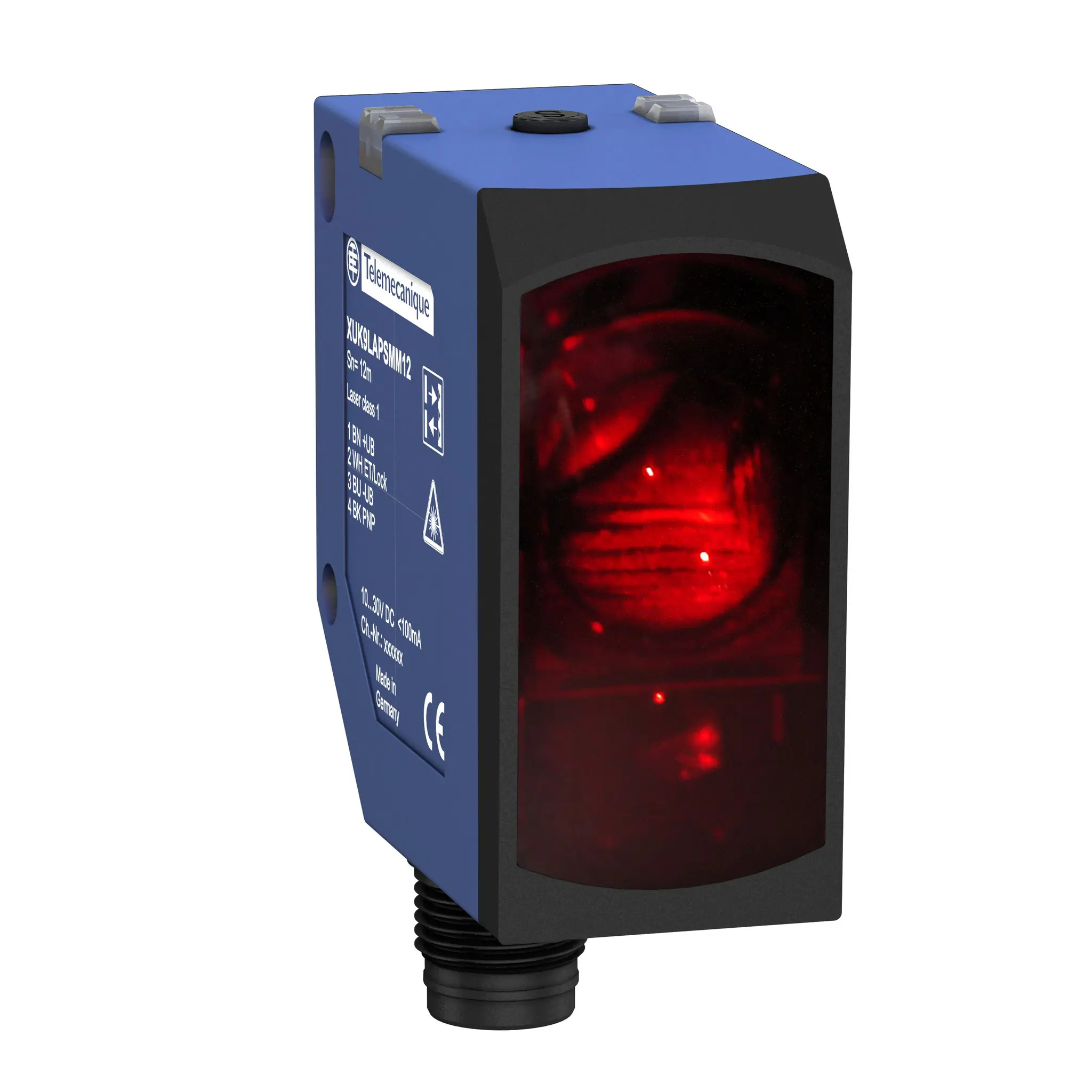 Produktfoto 1 von Telemecanique XU Kubisch Optischer Sensor, Polarisierte Retroreflexion, Bereich 12 m, PNP Ausgang, 4-poliger