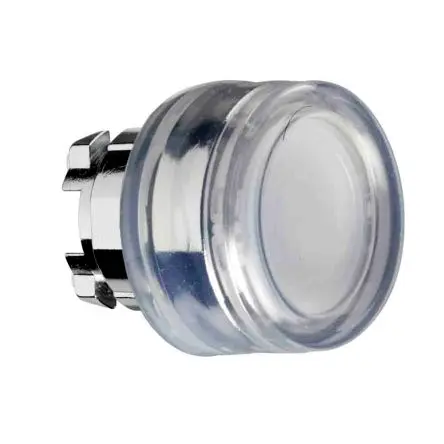 Produktfoto 1 von Schneider Electric Harmony Drucktastenkopf Ø 22 mm, Weiß Tastend Bündig, beleuchtet Rund Metall, IP66