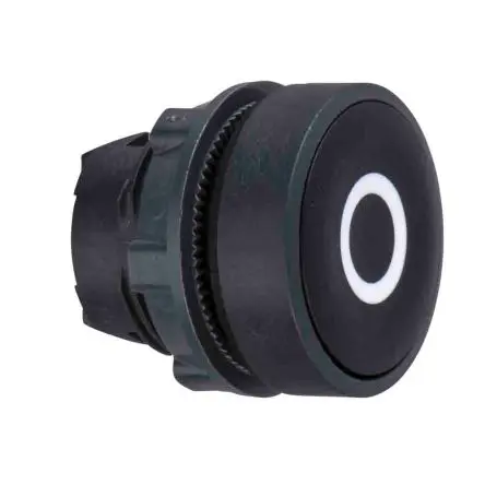 Produktfoto 1 von Schneider Electric Harmony Drucktastenkopf Ø 22 mm, Schwarz Tastend Glatt Rund Kunststoff, IP66