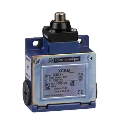 Produktfoto 1 von Telemecanique Sensors OsiSense XC Endschalter, Stößel 1 Schließer/1 Öffner, IP66, Zinklegierung 240V ac 3A