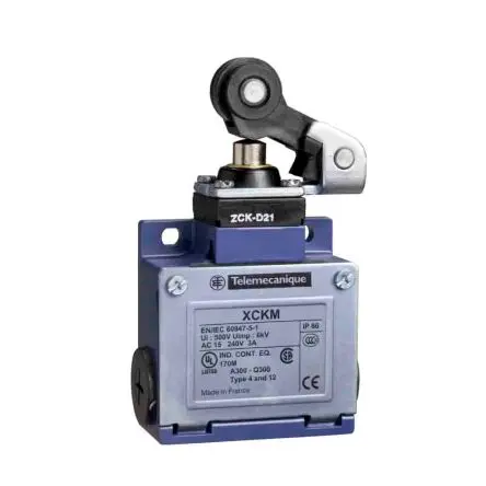 Produktfoto 1 von Telemecanique Sensors OsiSense XC Endschalter, Rollenstößel 1 Schließer/1 Öffner, IP66, Zinklegierung 240V ac 3A