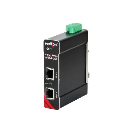 Produktfoto 1 von N-Tron PoE Injektor 10V dc, 30 V dc Input / 54V dc Output, 24 A 1 Port 30 W 1 Port 2.54cm B. 3.63 Zoll T.