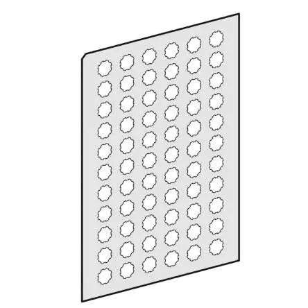 Produktfoto 1 von Schneider Electric Harmony Beschriftungsplatte Markierungszubehör für Drucktasten der Serien XB5A und XB4B.