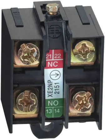 Produktfoto 1 von Telemecanique Sensors OsiSense XC Endschalter-Kontaktblock, Stößel 1 Schließer/1 Öffner, IP66, IP67, Kunststoff 240V ac