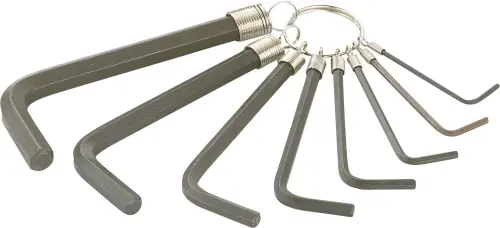 Produktfoto 1 von SAM metrisch Innensechskant-Schlüssel, Satz 8-teilig 1.5 → 8mm L-Form kurz