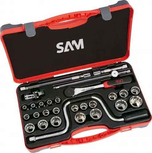 Produktfoto 1 von SAM 1/2 in Vierkant 12-Kant 28-teilig