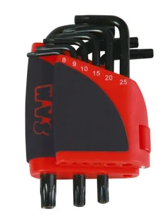 Produktfoto 1 von SAM TORX®-Schlüsselsatz L 9, T27, T10, T20, T9, T30, T8, T40, T25, T15
