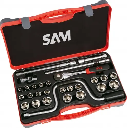 Produktfoto 1 von SAM 1/2 in Vierkant 6-Kant 28-teilig