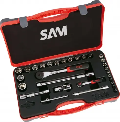 SAM 1/2 in Vierkant 12-Kant, 6-Kant, Standard 30-teilig