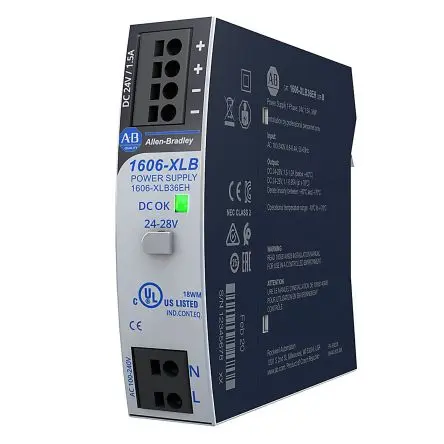 Produktfoto 1 von Allen Bradley 1606 DIN-Schienen Netzteil Getaktete Stromversorgung 300 V dc, 240V ac Wechselstrom/Gleichstrom / 1.3 A