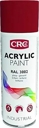 Produktfoto 1 von CRC 400 ml Acrylic Paint Sprühfarbe Rot Verschleißfest, RAL 3002