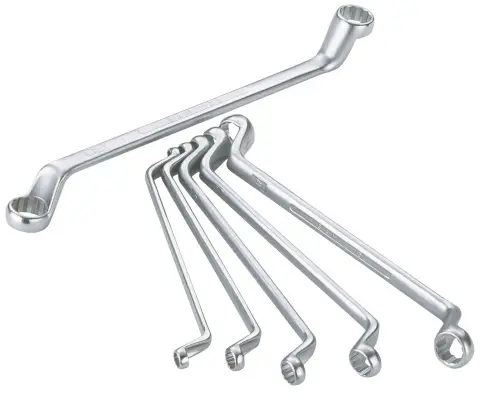 Produktfoto 1 von SAM Schraubenschlüsselsatz Ringschlüssel CrV-Stahl, 10-teilig 6 x 7 to 30 x 32 mm