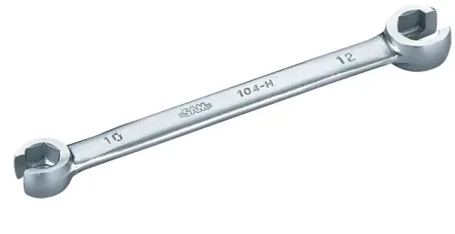 Produktfoto 1 von SAM 104-H 10mm Ringschlüssel doppelseitig CrV-Stahl, Länge 159 mm