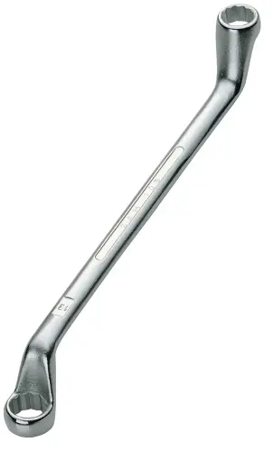 Produktfoto 1 von SAM Abgewinkelter Ringschlüssel 36 x 41 mm, CrV-Stahl Schließer (NO), Länge 445 mm