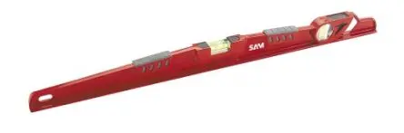 Produktfoto 1 von SAM Wasserwaage, Typ Gerade, 400 mm, 2 Libelle/n Magnetisch, 0.5 mm/m