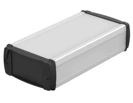 Produktfoto 1 von Bopla BOS-Ecoline; Universalgehäuse; Aluminium; Silber IP40 Breite 200 mm Höhe 52 mm Länge 106 mm
