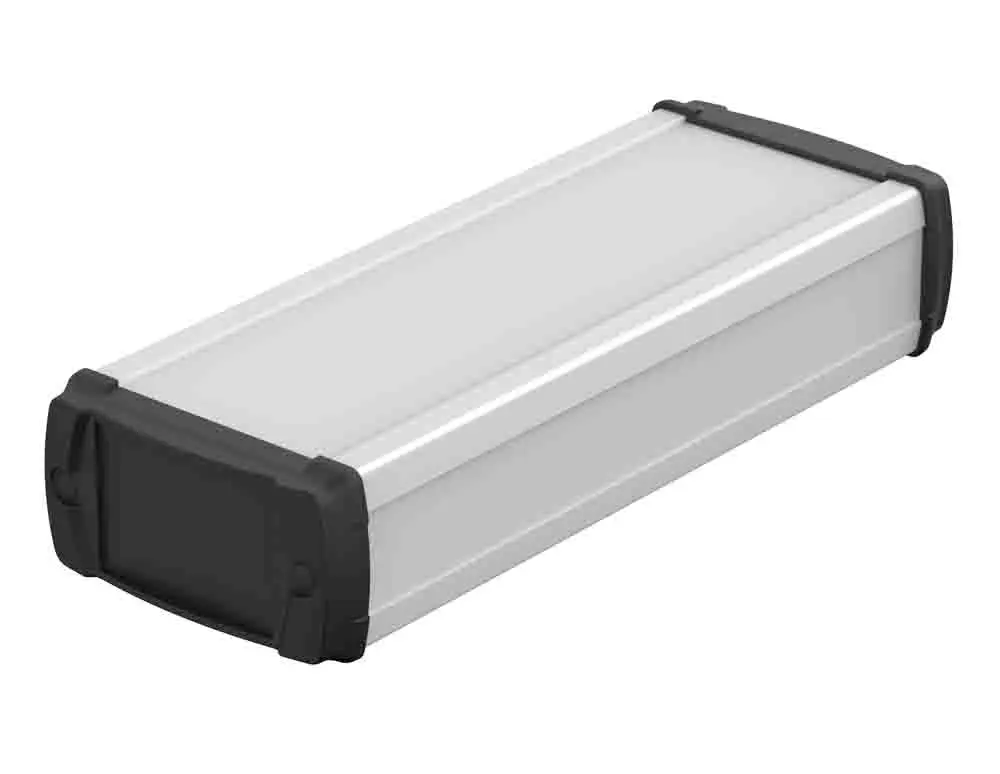 Produktfoto 1 von Bopla BOS-Ecoline; Universalgehäuse; Aluminium; Silber IP40 Breite 200 mm Höhe 42 mm Länge 80 mm