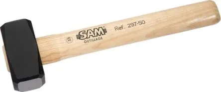 Produktfoto 1 von SAM Hammer aus Werkzeugstahl 1.2 kg Eschenholz-Stiel 260 mm