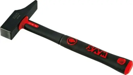 Produktfoto 1 von SAM Hammer, Tischlerhammer aus Kohlenstoffstahl 480 g Fiberglas-Stiel 299.6 mm