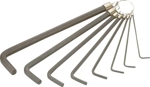 Produktfoto 1 von SAM metrisch Innensechskant-Schlüssel, Satz 8-teilig 2.5 mm, 2 mm, 3 mm, 4 mm, 5 mm, 6 mm, 8 mm, 10 mm L-Form lang