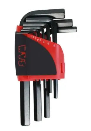 Produktfoto 1 von SAM Sechskantschlüsselsatz 9 L Metrisch 1.5 mm, 2 mm