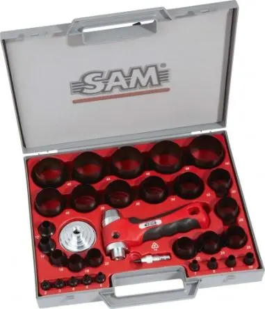 SAM Lochstanzen Satz für Spannfutter Gelenkschneider Twining, Locher, 32