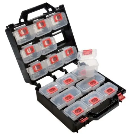 Produktfoto 1 von SAM Aufbewahrungsbox, Kunststoff, 14 Fächer, 350 mm x 300mm x 145 mm