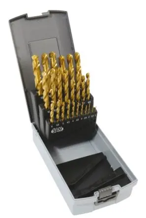 SAM HSS Drehung Satz 1 mm → 13 mm, 25-teilig für Metall