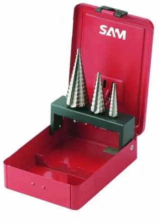 Produktfoto 1 von SAM HSS Stufenbohrer Satz 4 mm → 30 mm, 3-teilig für Metall