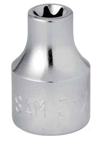 Produktfoto 1 von SAM 9.53 mm T8 Schraubbit, Innensechsrund Chrom Vanadium Stahl, 1-teilig, 26 mm