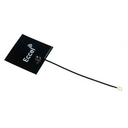 Produktfoto 1 von Eccel Technology Ltd FLEX-ANT1356-40x40-XXX v1 RFID-Antenne Rechteckig Klebend Vierkant IPEX, U.FL Stecker 1 dBi