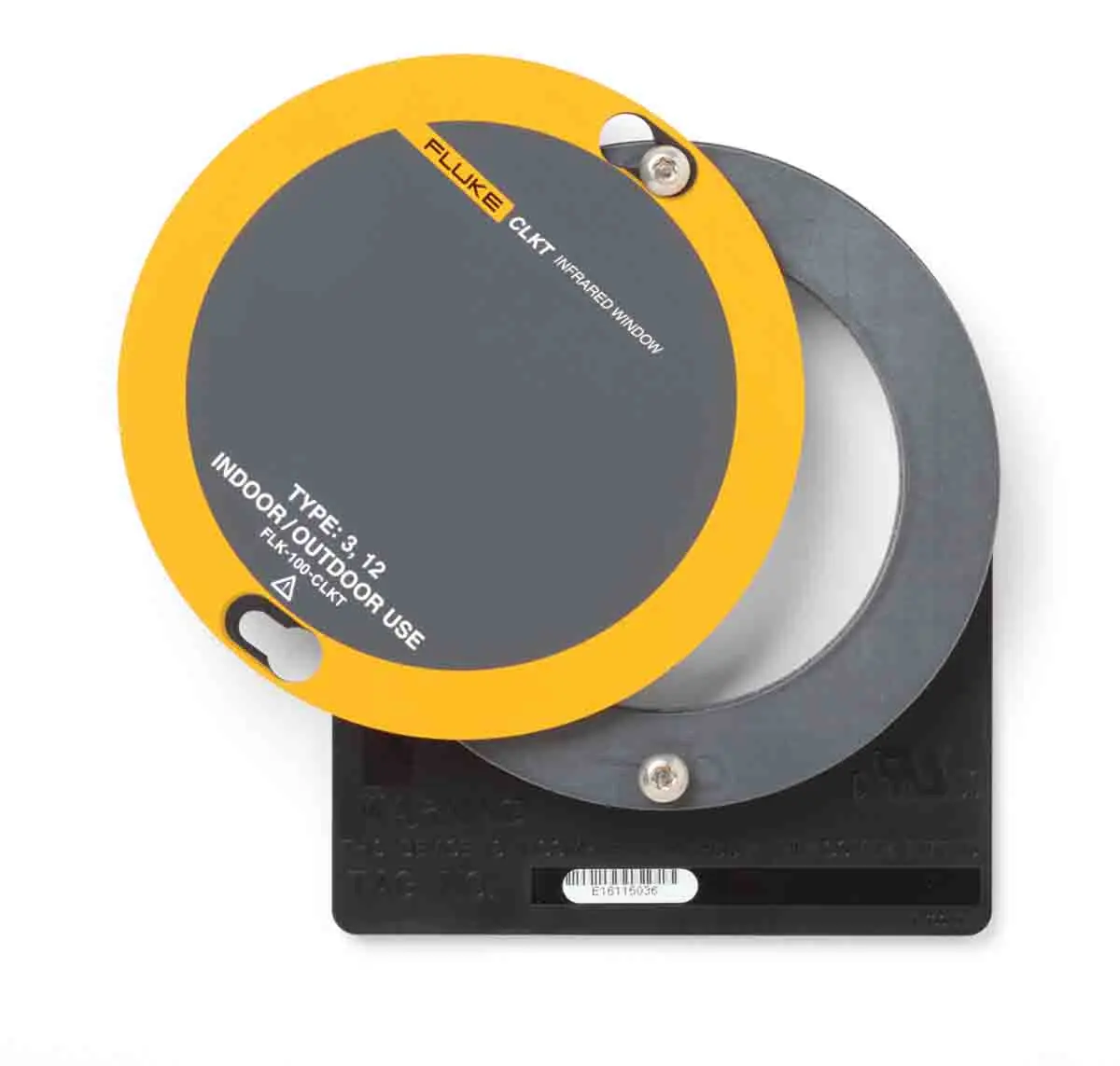 Produktfoto 1 von Fluke Sichtfenster 210 mm x 160 mm x 115 mm, Kristalloptik, Aluminiumgehäuse, IP65, Schwarz