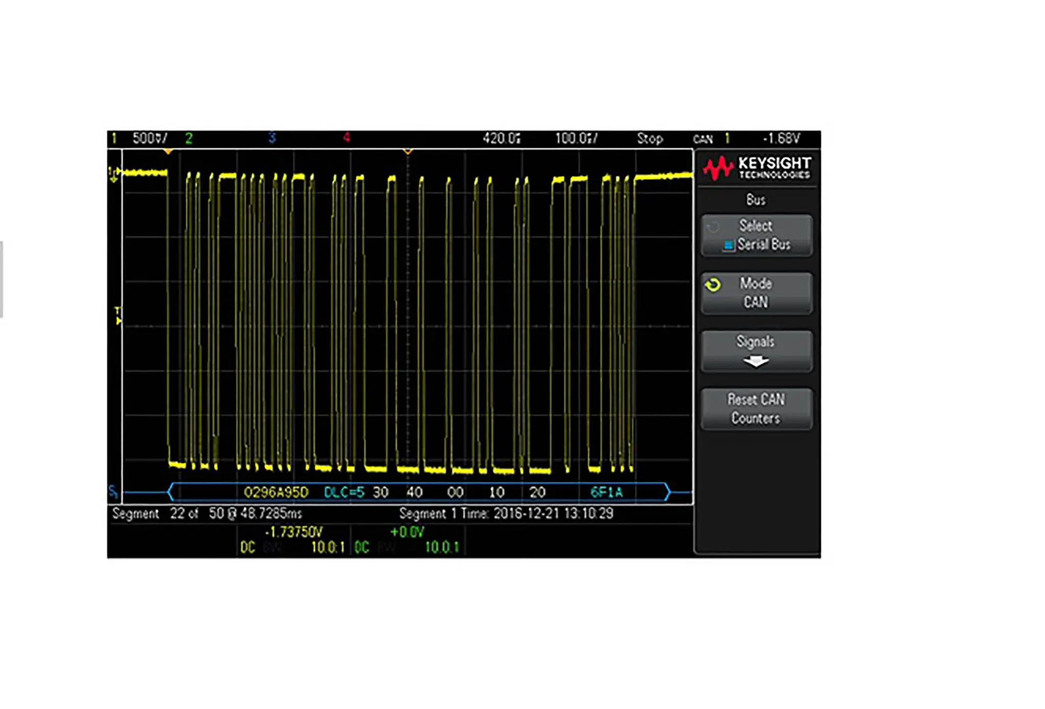 Produktfoto 1 von Keysight Technologies Oszilloskop-Software, Softwarepaket für die Automobilindustrie für 2000A 7.4