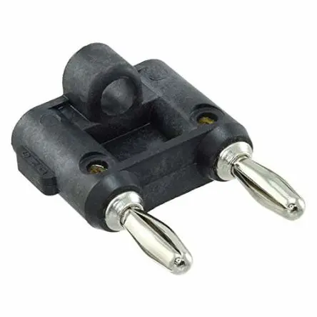 Produktfoto 1 von Pomona Stecker Schwarz Bananenstecker, Kontakt Vernickelt, Vergoldet, 5kV 15A, Schraubanschluss