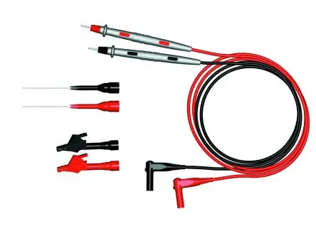 Produktfoto 1 von Pomona Messleitungssatz mit Krokodilklemme, Bananenstecker, Prüfspitzen Kit CAT I 10A