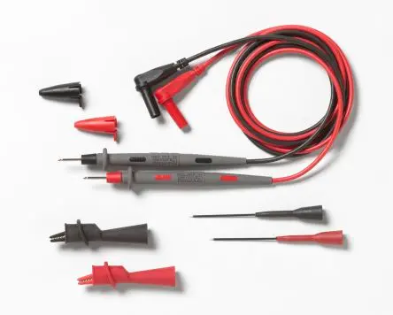 Produktfoto 1 von Pomona Messleitungssatz mit gewinkelt, Bananenstecker, Prüfspitzen Kit CAT III 5A