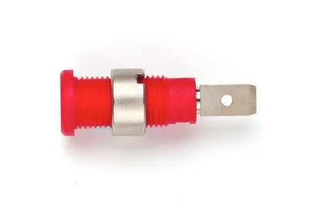 Produktfoto 1 von Pomona Buchse Rot Buchse für Laborstecker, Kontakt Nickel, 600V 10A Lot