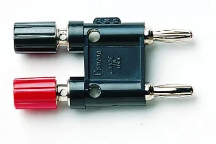 Produktfoto 1 von Pomona Prüfsteckverbinder-Adapter Schwarz, Rot Stecker Messing Nickel 2500V