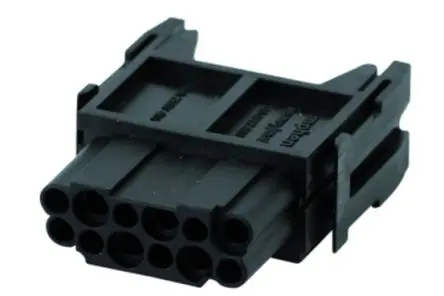 Produktfoto 1 von Amphenol Industrial Heavy Mate C146 Modul für robusten Stromversorgungsstecker Buchse, 12-polig 10A, Kabel,